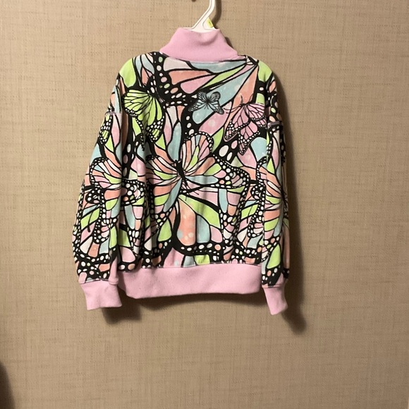 Justice Pink and Multicolor Butterfly Sweatshirt - Picture 2 of 6